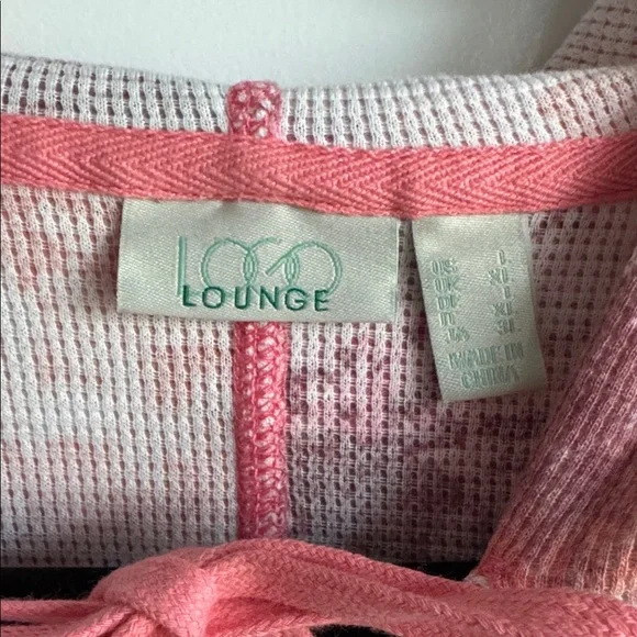 LOGO matching set of crop pant and front zip hoodie. Tie dye waffle knit. NWOT. - Picture 2 of 16